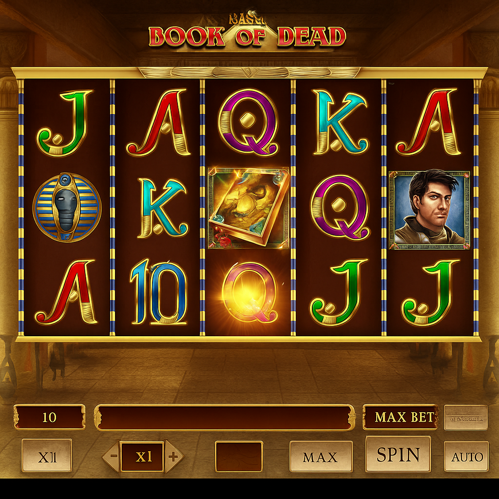 Nine Casino - Book of Dead Slot Machine - Play'n GO Game
