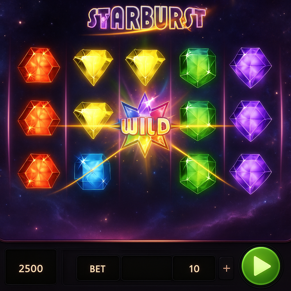 Nine Casino - Starburst Slot Machine - NetEnt Game