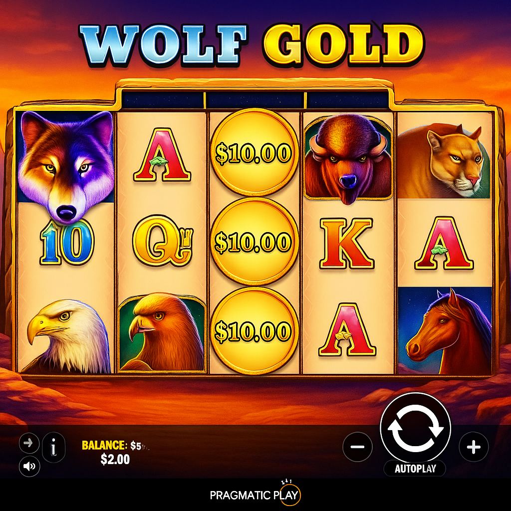 Nine Casino - Wolf Gold Slot Machine - Pragmatic Play Game